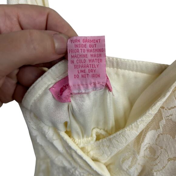 Romantic boho ivory lace maxi dress bridal shower cottagecore‎ L - Picture 4 of 5